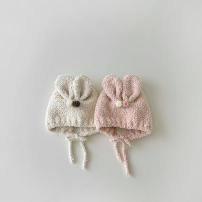 Plush Bonnet Winter Rabbit Ears Cute Kids' Headwear