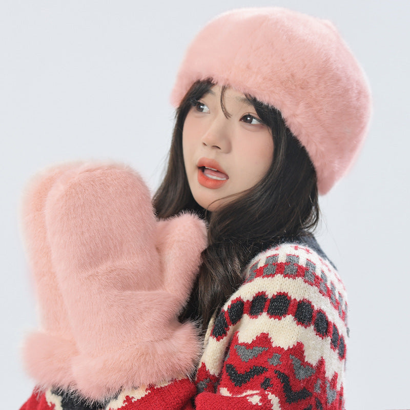 Furry Winter Korean Style Cute Wild Gloves