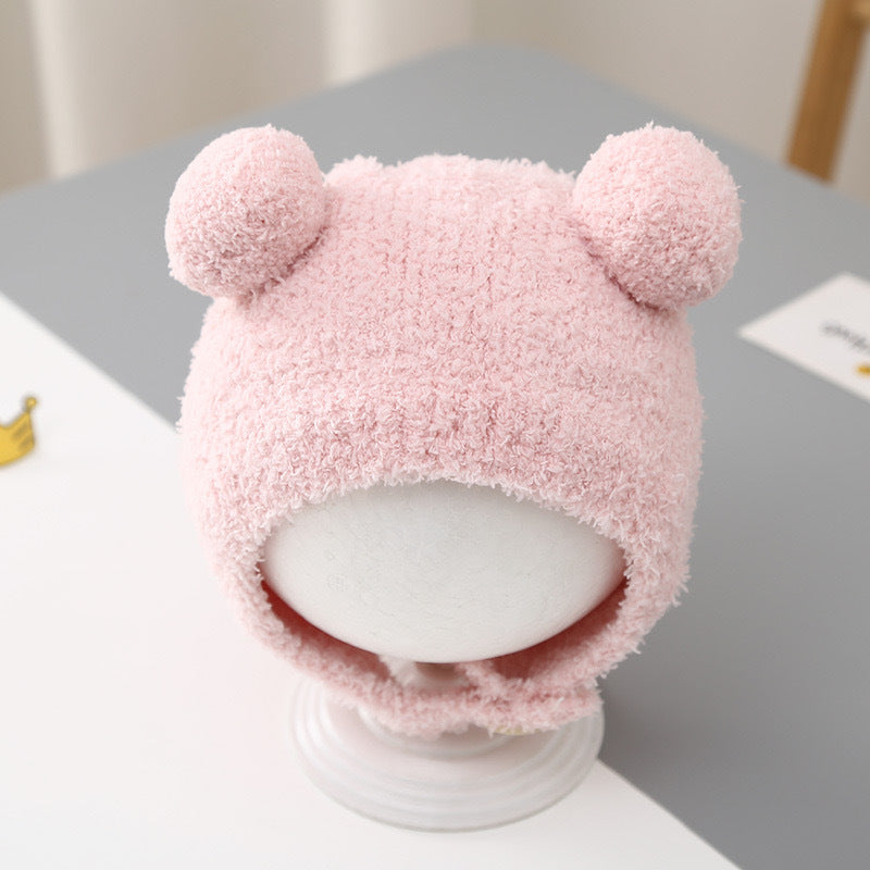 Hat Winter Cute Born Infant Wool Kids' Headwear