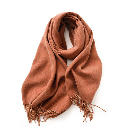 Women's Double-sided Solid Color Macaron Winter Fashion Scarfs