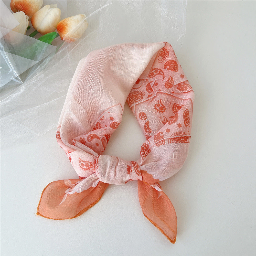 Women's Towel Silk Western Style Fashion Decorative Scarfs