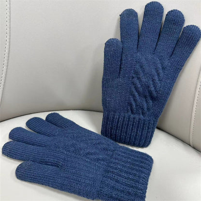 Men's Wool Touch Screen Plus Size Winter Gloves