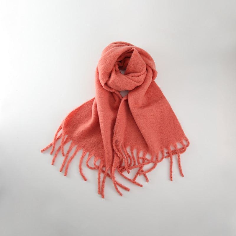 Women's Z's Macaron Solid Color Artificial Cashmere Winter Scarfs