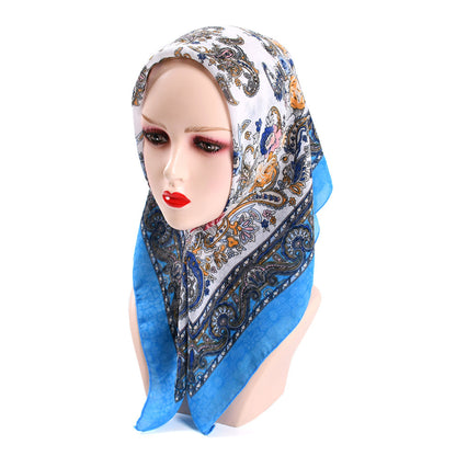 Women's Rayon Square Headscarf Greenhouse Dustproof Sun Scarfs