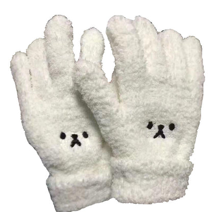 Screen For Winter Warm Veet Padded Thickened Gloves