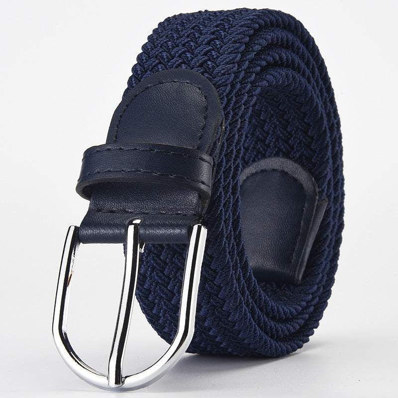 Women's & Men's Woven Stretch Casual Alloy Pin Buckle Belts