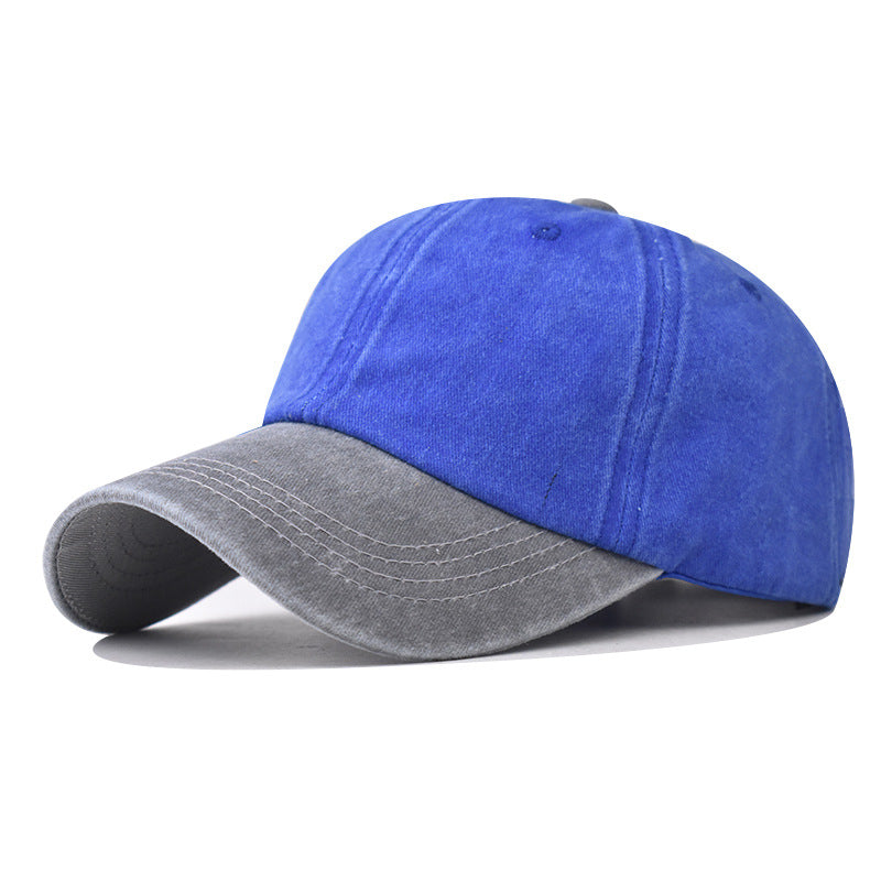 Men's Washed Pure Cotton Solid Color Light Hats & Caps