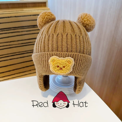 Women's & Men's Hat Bear Woolen Infant Fur Ball Kids' Headwear