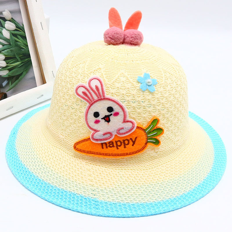 Children's Straw Summer Fisherman Boy Sun Protection The Kids' Headwear