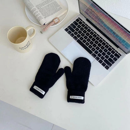 Thick Female Winter Korean Style Male Cute Knitting Thread Gloves