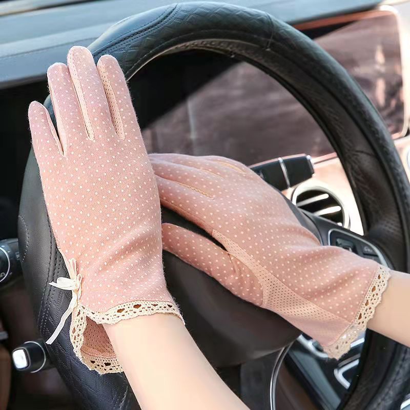 Women's Cycling Thin Touch Screen Ice Silk Gloves