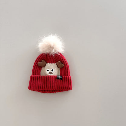 Children's Hat Cartoon Super Cute Boy Knitted Kids' Headwear