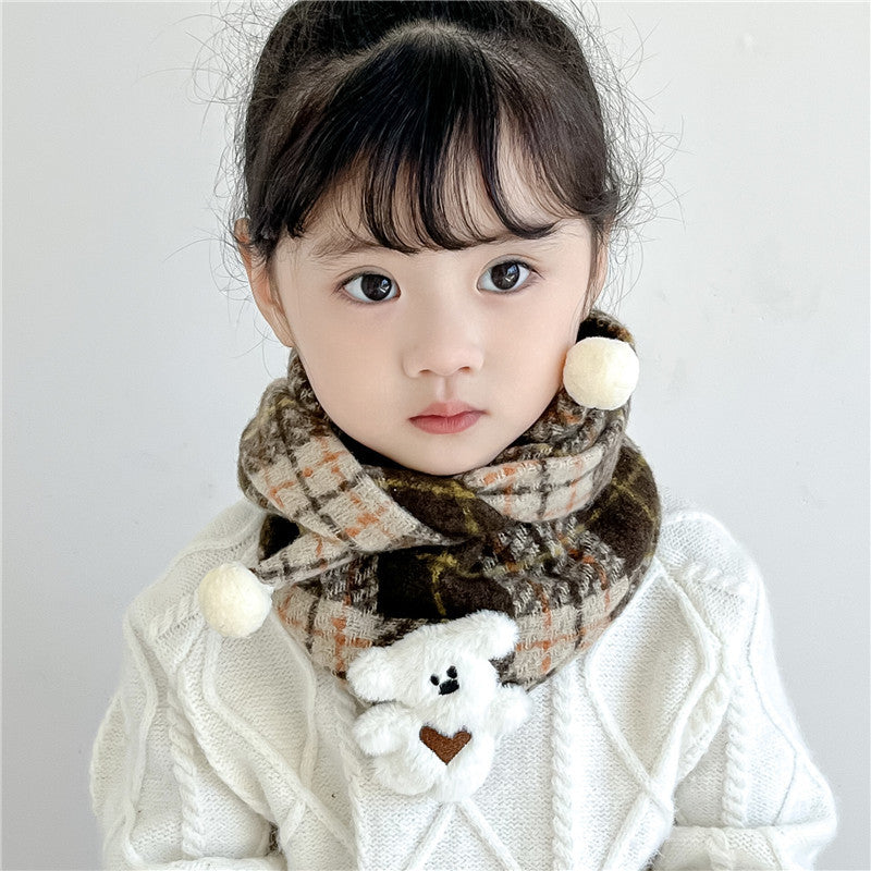 Children's Towel Color Polka Dot Pattern Double Scarfs