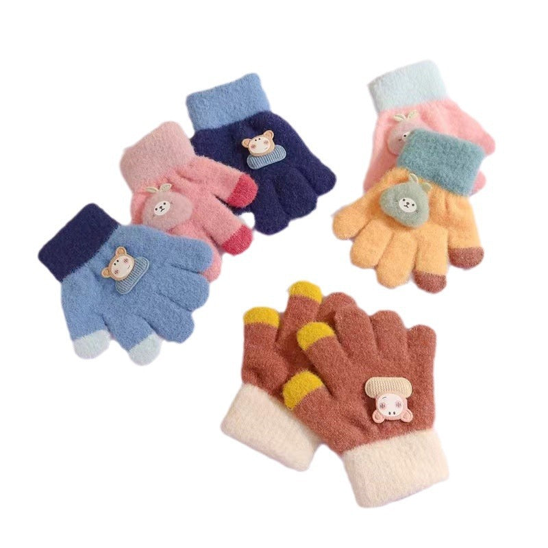 Children's Cartoon Winter To Years Old Cute Infant Gloves