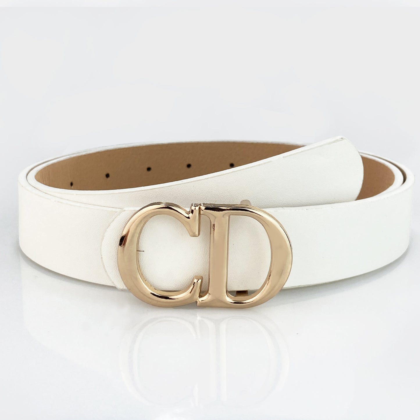 Ladies Letter Buckle Waist Seal Suit Belts