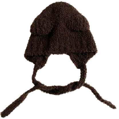 Children's Knitted Hat Cute Furry Boys Thick Warm Kids' Headwear