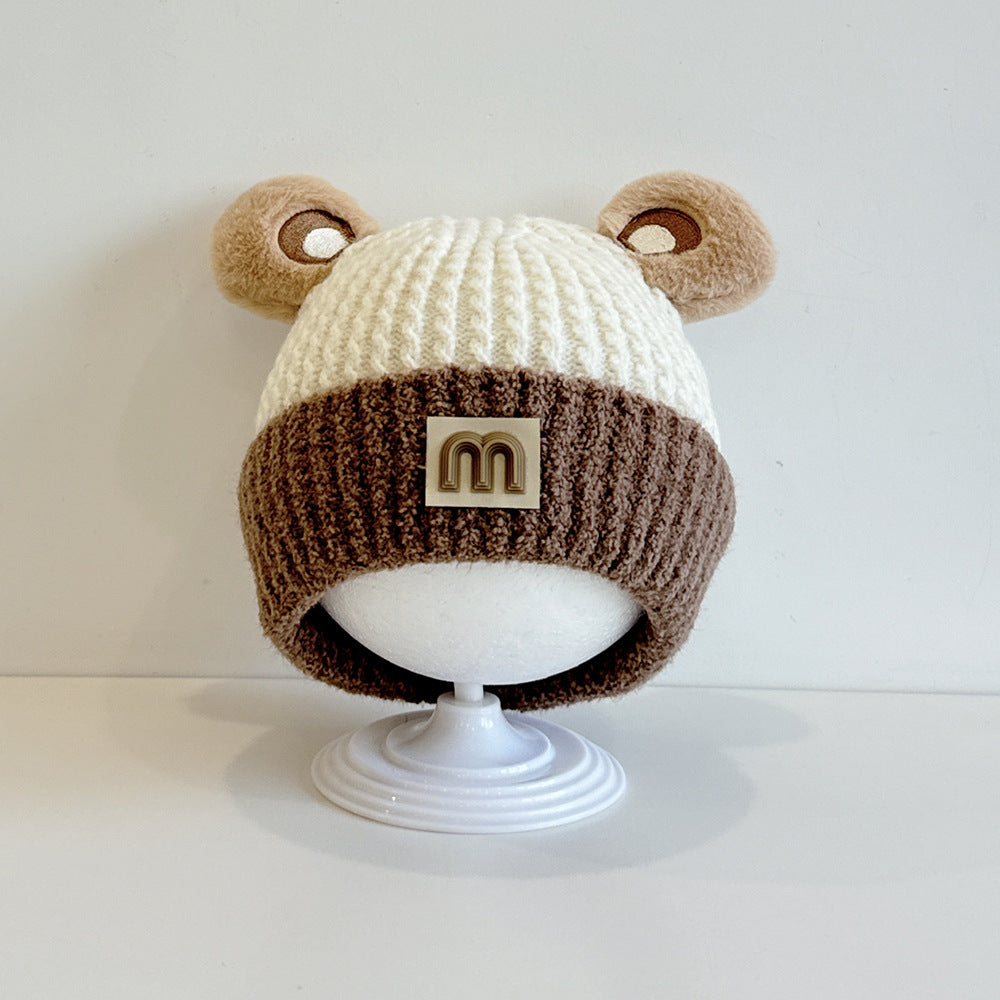 Hat Cute Boys Knitted Sleeve Infant Kids' Headwear