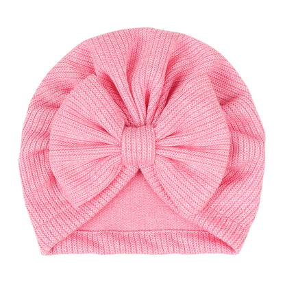 Children's Solid Color Bow Hat Pinstripe Indian Kids' Headwear