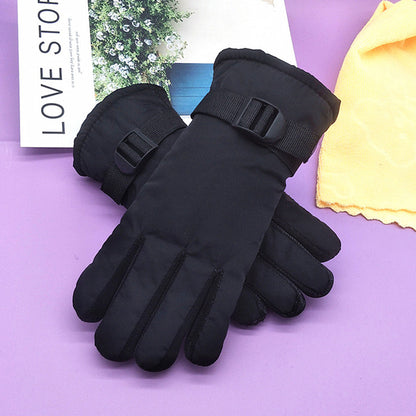 Women's Ski Winter Korean Warm Cycling Cotton Gloves