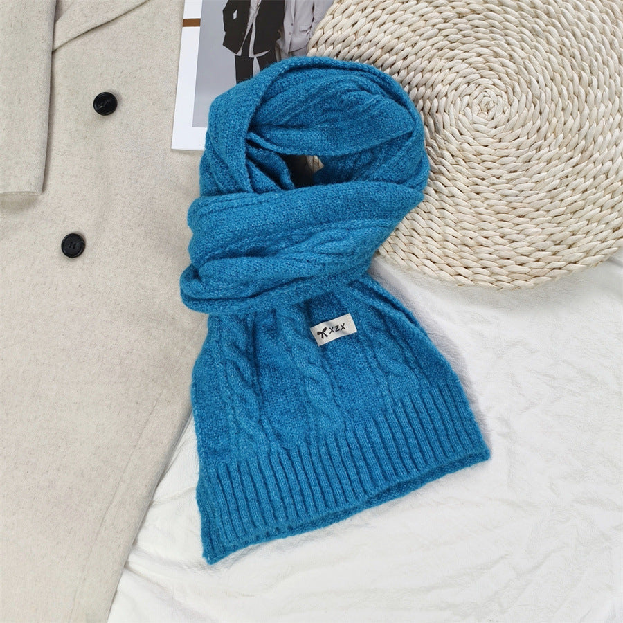 Women's & Men's Twist Braid Cute Korean Winter Wool Scarfs