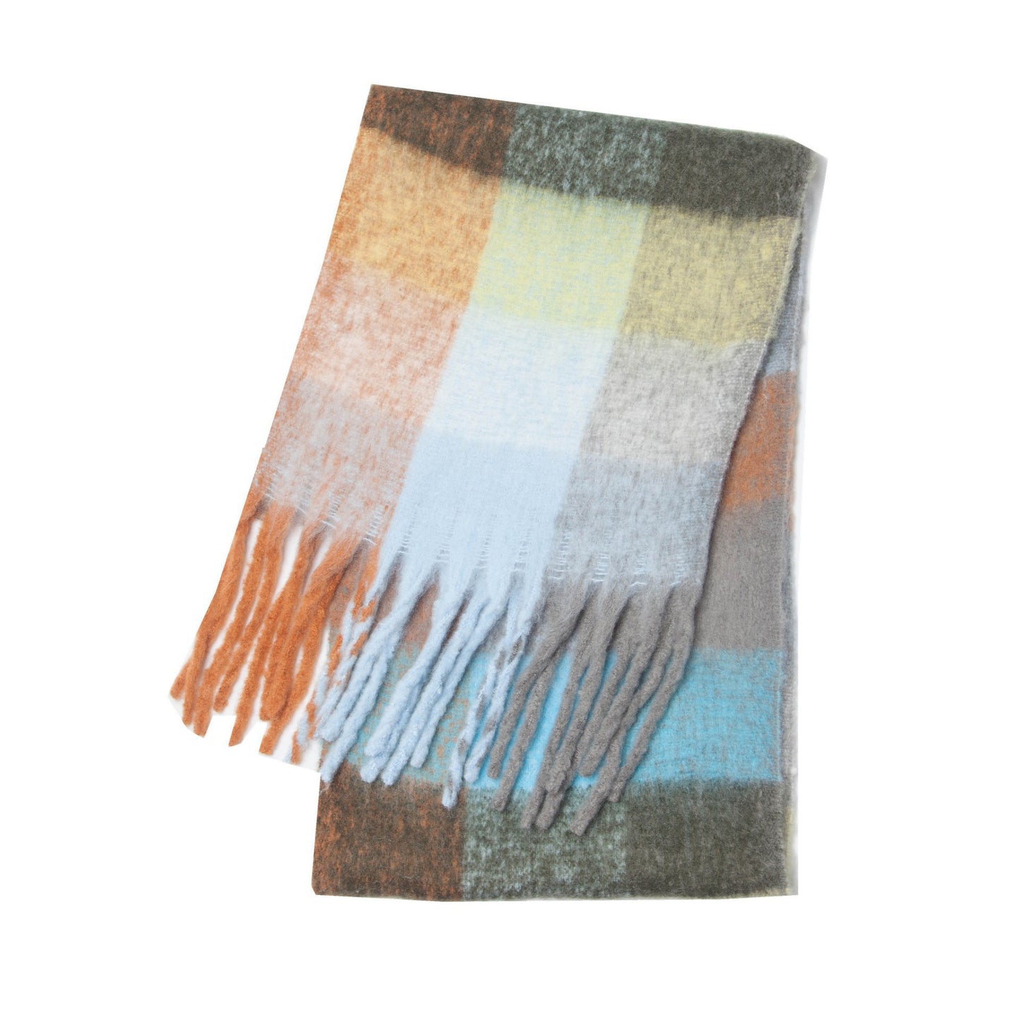 Cashmere Plush Pure Color Warm Keeping Scarfs