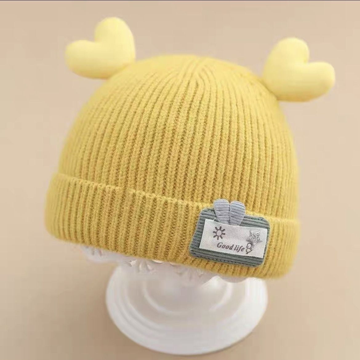 Winter Korean Style Boys Plush Bonnet Knitted Kids' Headwear