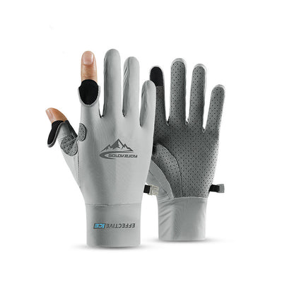 Men's Protection Summer Uv Outdoor Sports Fishing Open Gloves