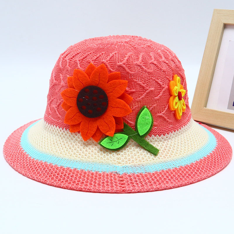 Children's Straw Summer Fisherman Boy Sun Protection The Kids' Headwear