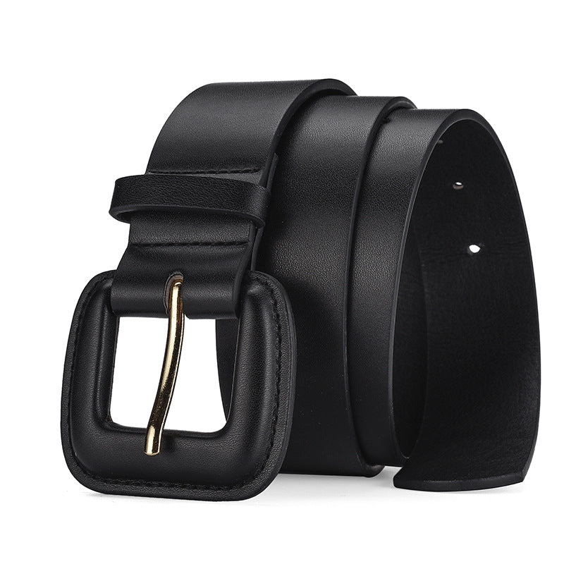 Women's Fashion Bag Buckle Simple Down Jacket Belts