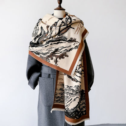 Warm Fashion Elegant Air-conditioned Room Shawl Scarfs