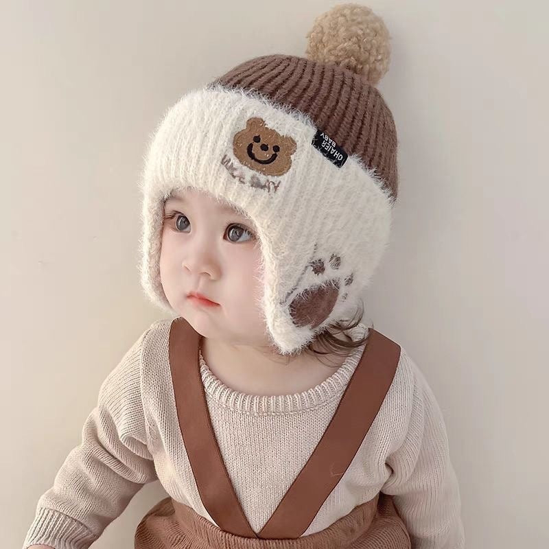 Hat Male Female Cute Elastic Plush Kids' Headwear