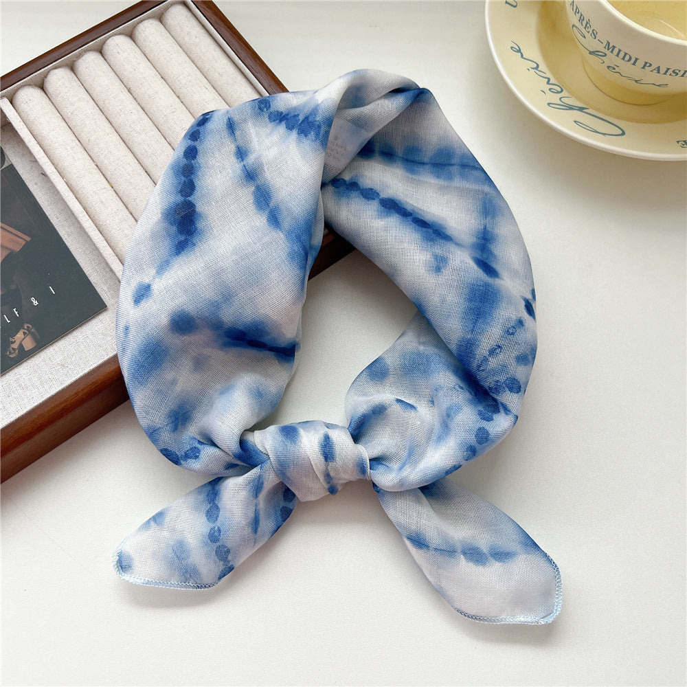 Women's Towel Soft Literary Decoration Silk Retro Scarfs