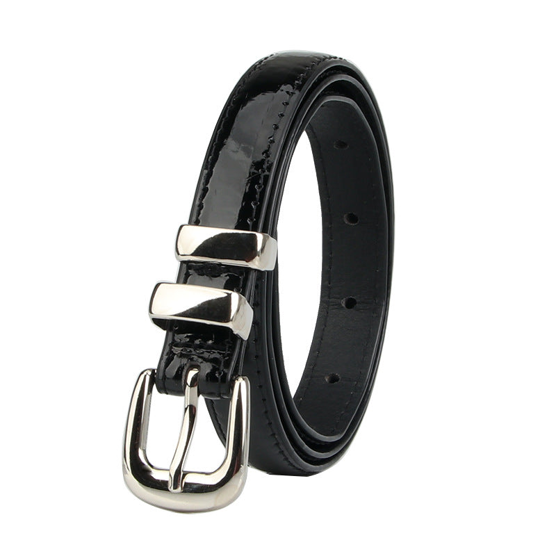 Women's Korean Style Versatile Alloy Thin Candy Color Belts