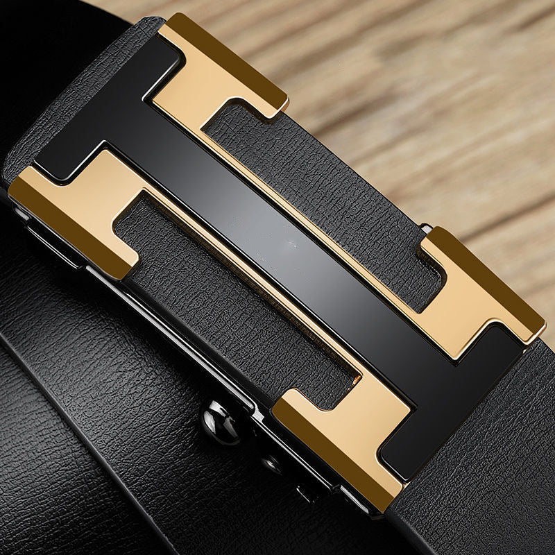 Men's Toothless Automatic Buckle Inner Wear Fashionable Business Pant Belts