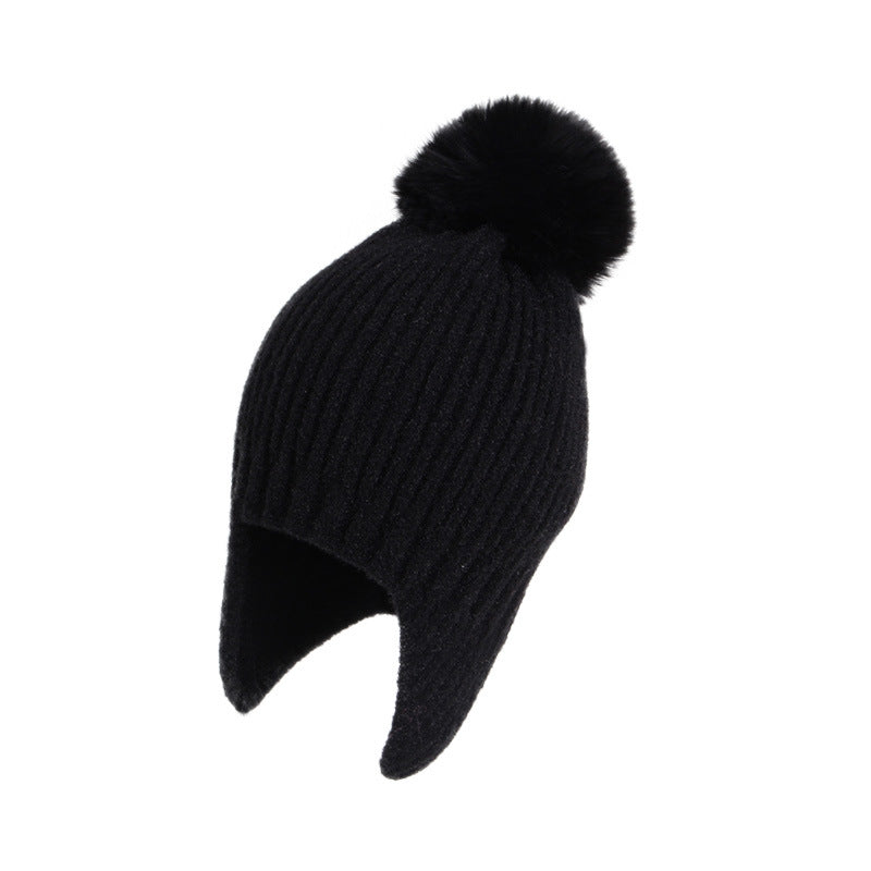 Children's Winter Hat Thermal Lei Knitted Woolen Kids' Headwear