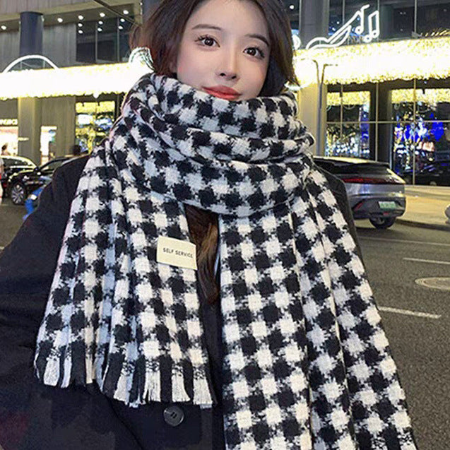 Women's Brown Winter High-grade Retro Easy Matching Korean Style Scarfs