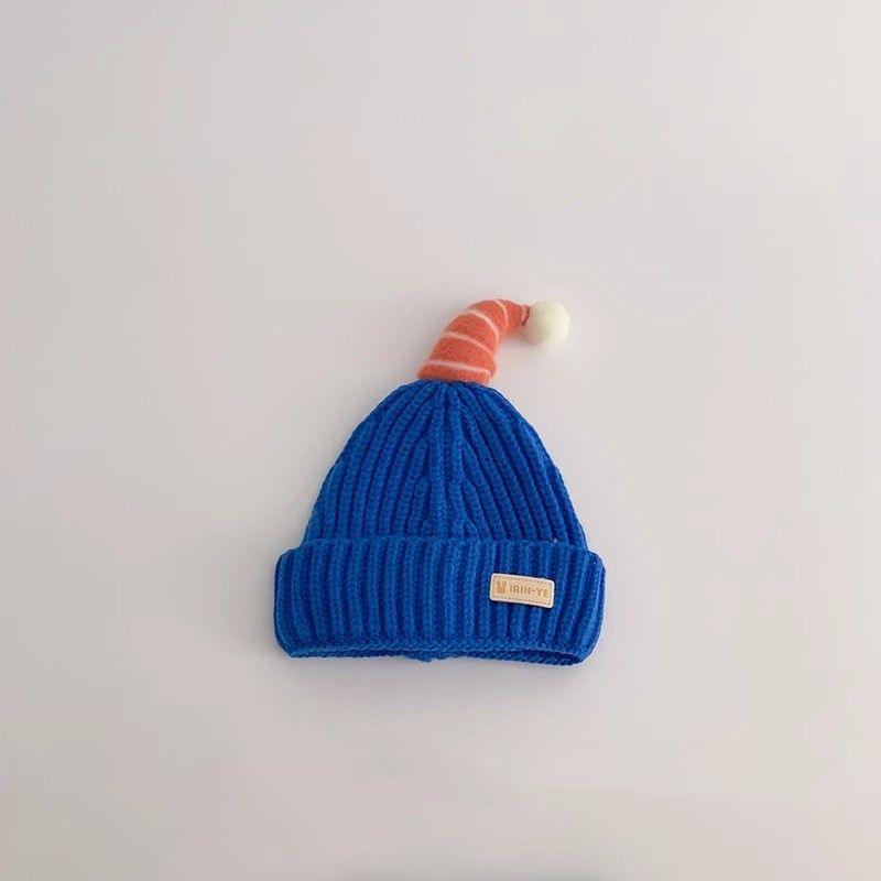 Warm Earflaps Woolen Hat Cute Boys Knitted Thickened Kids' Headwear