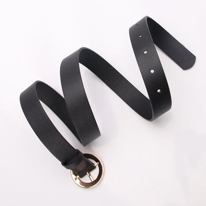 Women's Creative Style Jeans Pant Korean Fashion Belts