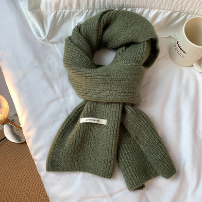 Women's Knitted For Winter Versatile Korean Style Scarfs