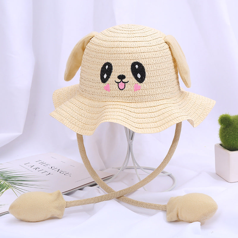 Children's Moving Ears Sun Hat Ruffled Cute Kids' Headwear