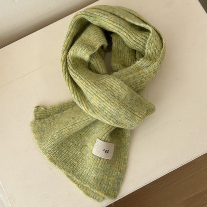 Soft Glutinous Korean Style Mohair Female Winter Scarfs