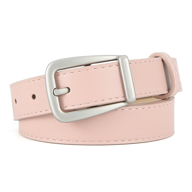 Women's Pin Buckle Thin Leather Waistband Personalized Belts