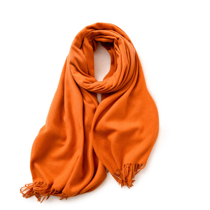 Women's Color Shawl High-grade Warm Korean Style Scarfs