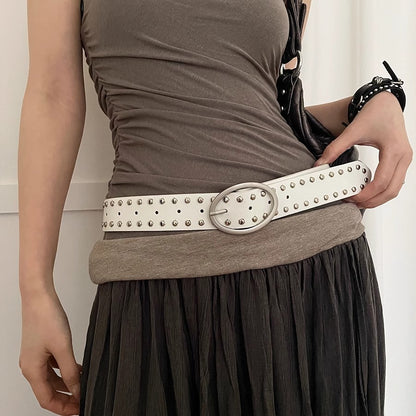 Women's Rivet Casual Vintage Ornament Design Fashion Belts