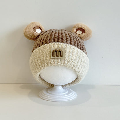 Hat Cute Boys Knitted Sleeve Infant Kids' Headwear