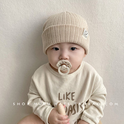 Women's & Men's Warm Sleeve Cute Infant Woolen Korean Kids' Headwear