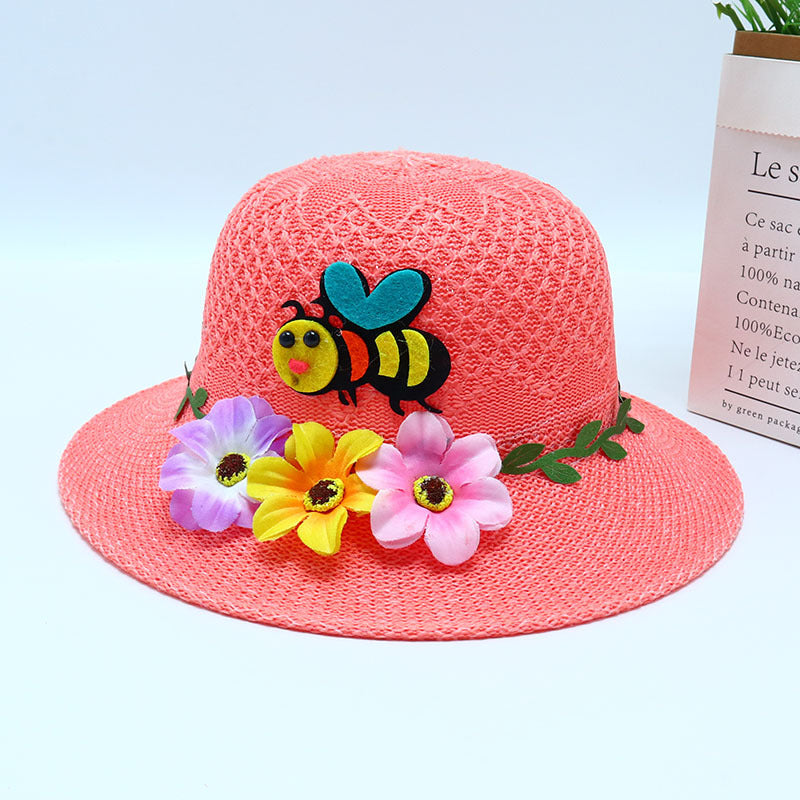 Children's Straw Summer Fisherman Boy Sun Protection The Kids' Headwear