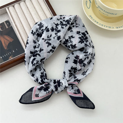 Women's Towel Soft Literary Decoration Silk Retro Scarfs