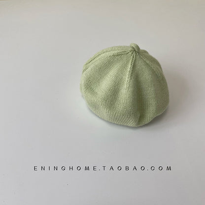 Style Beret Spring Knitted Wool Keep Kids' Headwear