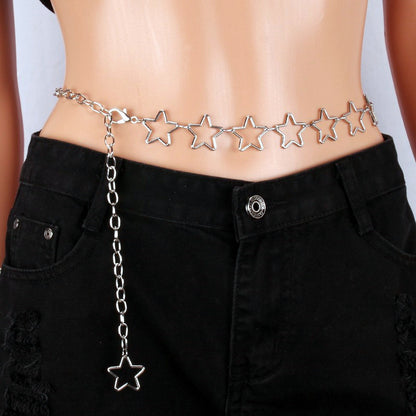 Women's Hollow Decorative Body Chains Simple Versatile Belts